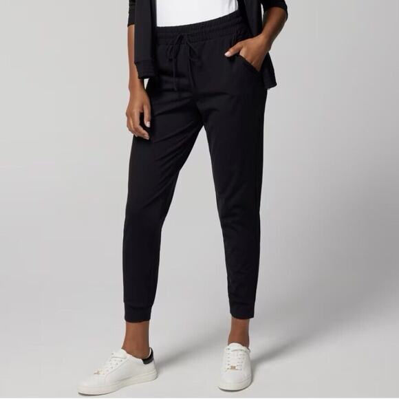 Soma Tech Knit Jogger Black Size S Pull On Comfort Athleisure‎ Travel Preppy NWT - Picture 1 of 11